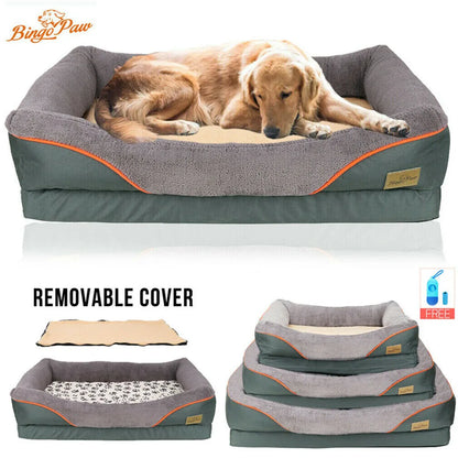 Large Orthopedic Pet Bed Waterproof Sofa