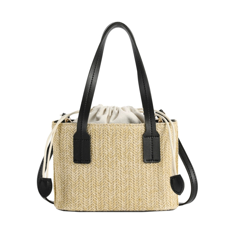 This Year's Popular Niche Style Straw Woven Bag Women's Bag 2023 New Arrival Fashion All-Match Knitted Messenger Bag Satchel Bucket Bag