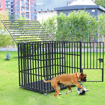 L XL XXL  Dog Crate with 4 Lockable Wheels  Playpen