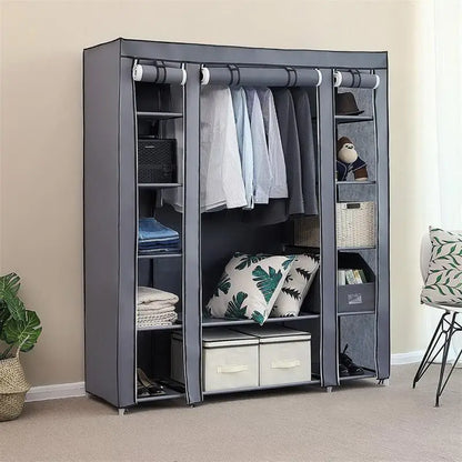 Foldable Wardrobe Rental Room Bedroom Clothes Closet