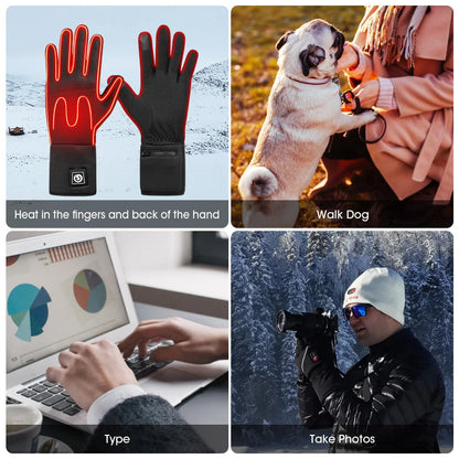 Winter Gloves For Adult Rechargeable Battery  Waterproof