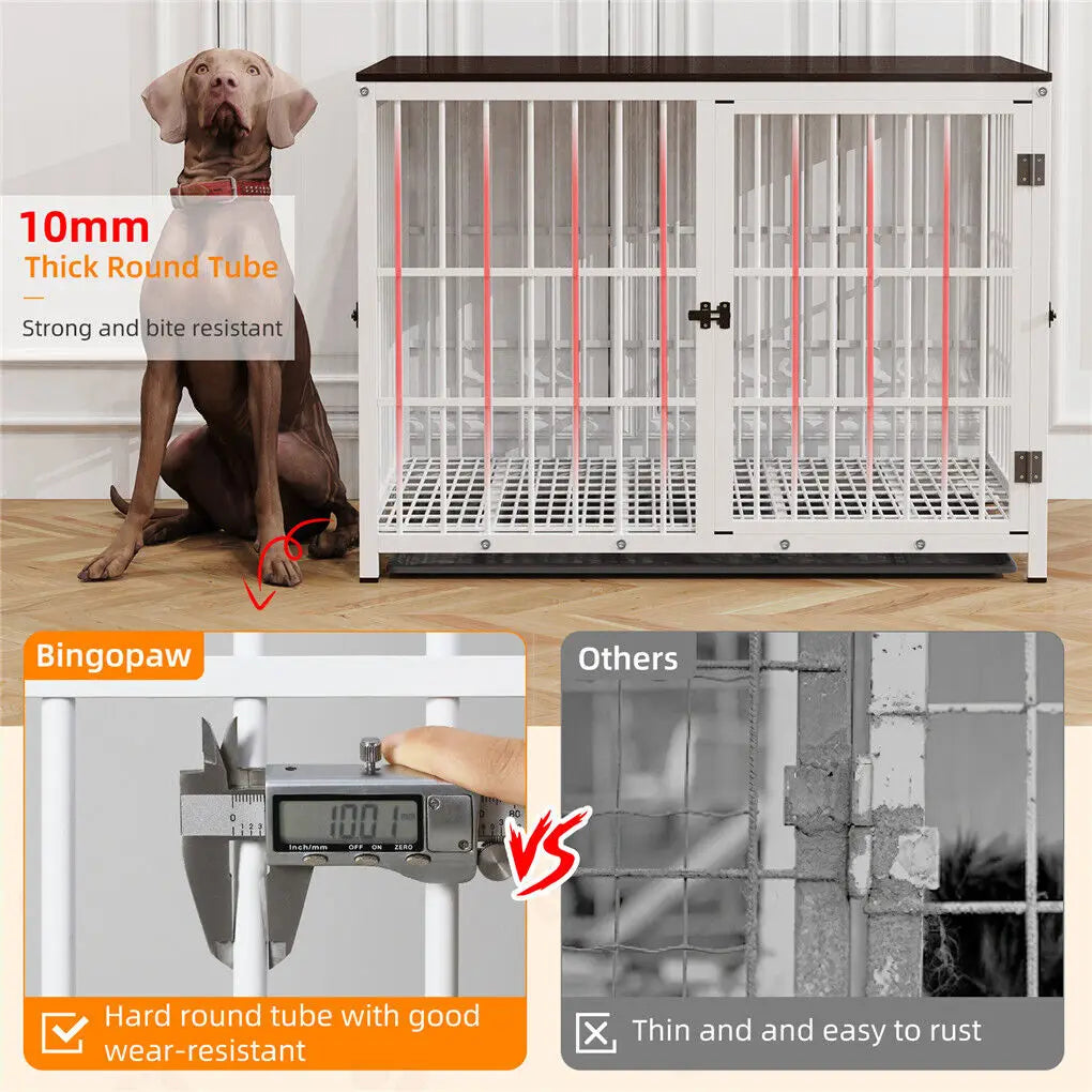 Dog Crate End Table Furniture Style Pet Cage