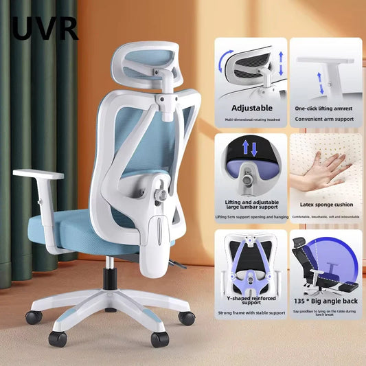 Professional Gaming Computer Chair Ergonomic Design Armchair Latex Sponge Cushion with Footrest Office Chair Home Furniture