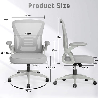 Ergonomic Chair with  Adjustable Lumbar Support Angle,