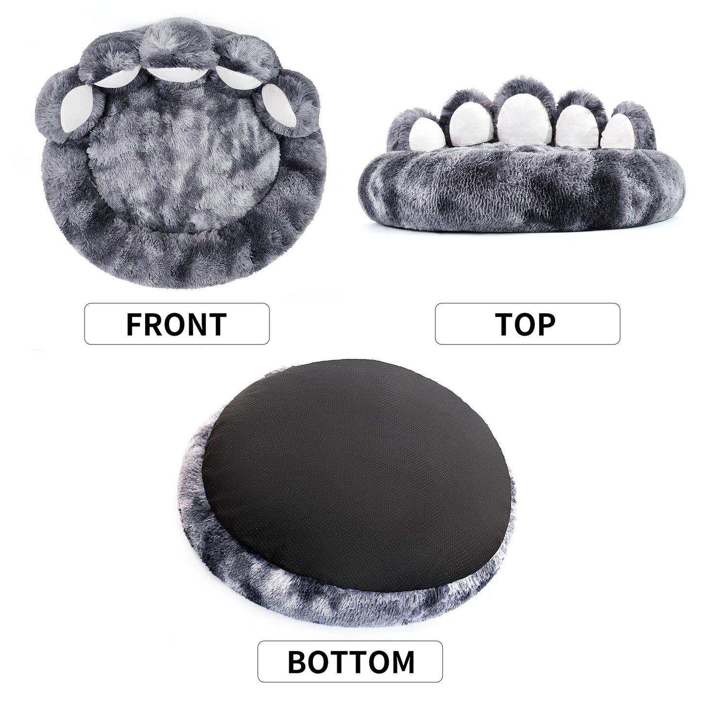 Comfy Paw Shape Warm Dog Bed Cushion