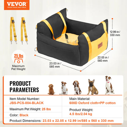 Dog Car Seat Waterproof Pet Car Seat