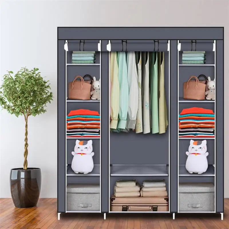 Foldable Wardrobe Rental Room Bedroom Clothes Closet