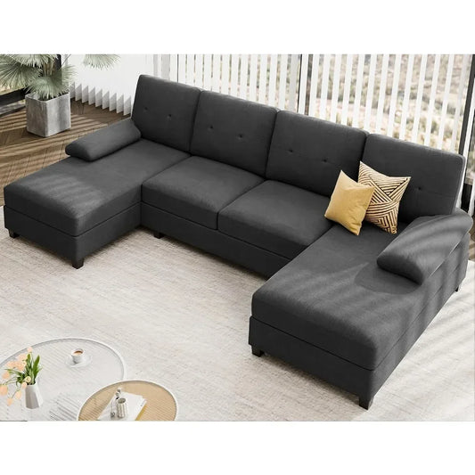 Sectional Sofa Couches for Living Room, U-Shaped