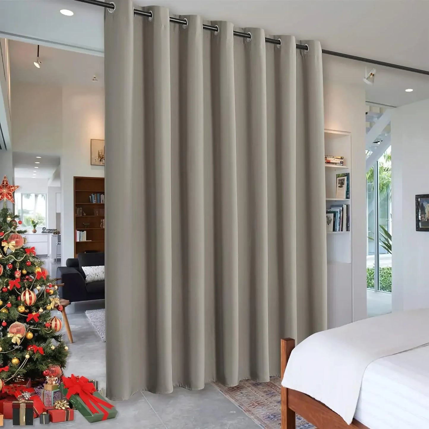 Sliding Glass Door,  Insulated Curtain Screen Ceiling to Floor