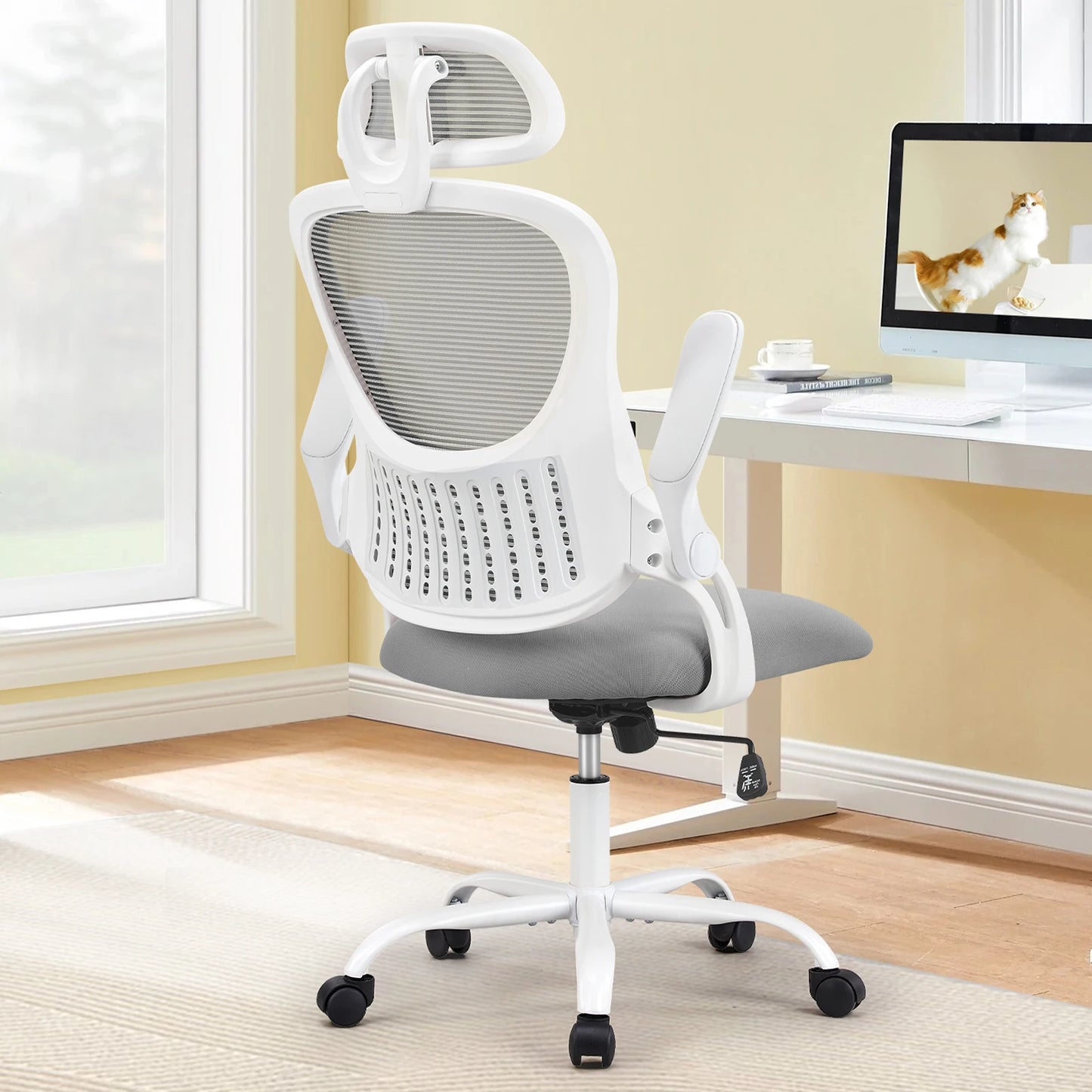 Ergonomic Office Computer Desk Chair  Adjustable Headrests