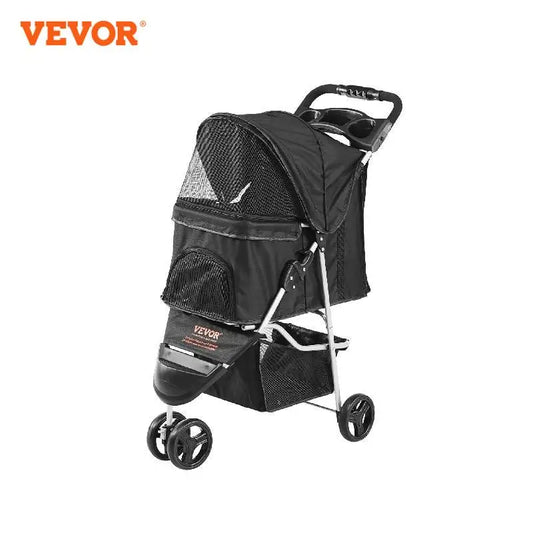 35lbs 3 Wheels Dog Stroller  with  Cup Holder