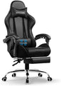 Gaming Chair, Computer Chair with Footrest, Lumbar Support,