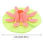 Water Lily 3D Pool Cup Holder With Self-Adjusting Petals Non-Inflatable Pool And Hot Tub Drink Tray Home Decor