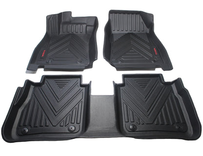 Universal Car Floor Mats for All Seasons Wholesale of High-quality and Best-selling Waterproof Black Customized Logo Full Set