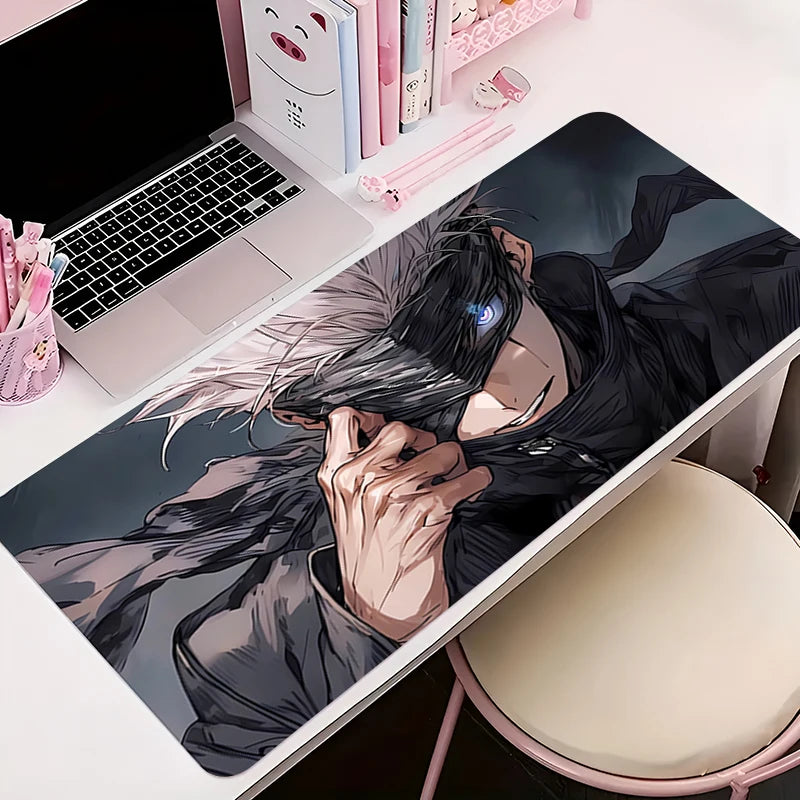 Gamer Desk Mat Anime Boy Mousepads Pc Mouse Pad Office Desk Pads Large Mousepad 90x40 Non-slip Mouse Mats For Computer Gift XXL