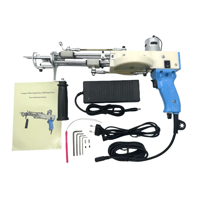 New High Pile Tufting Gun 2 In 1 High Configuration Loop Pile Cut Pile 40mm Rug Gun Customize Electric Carpet Tufting Guns