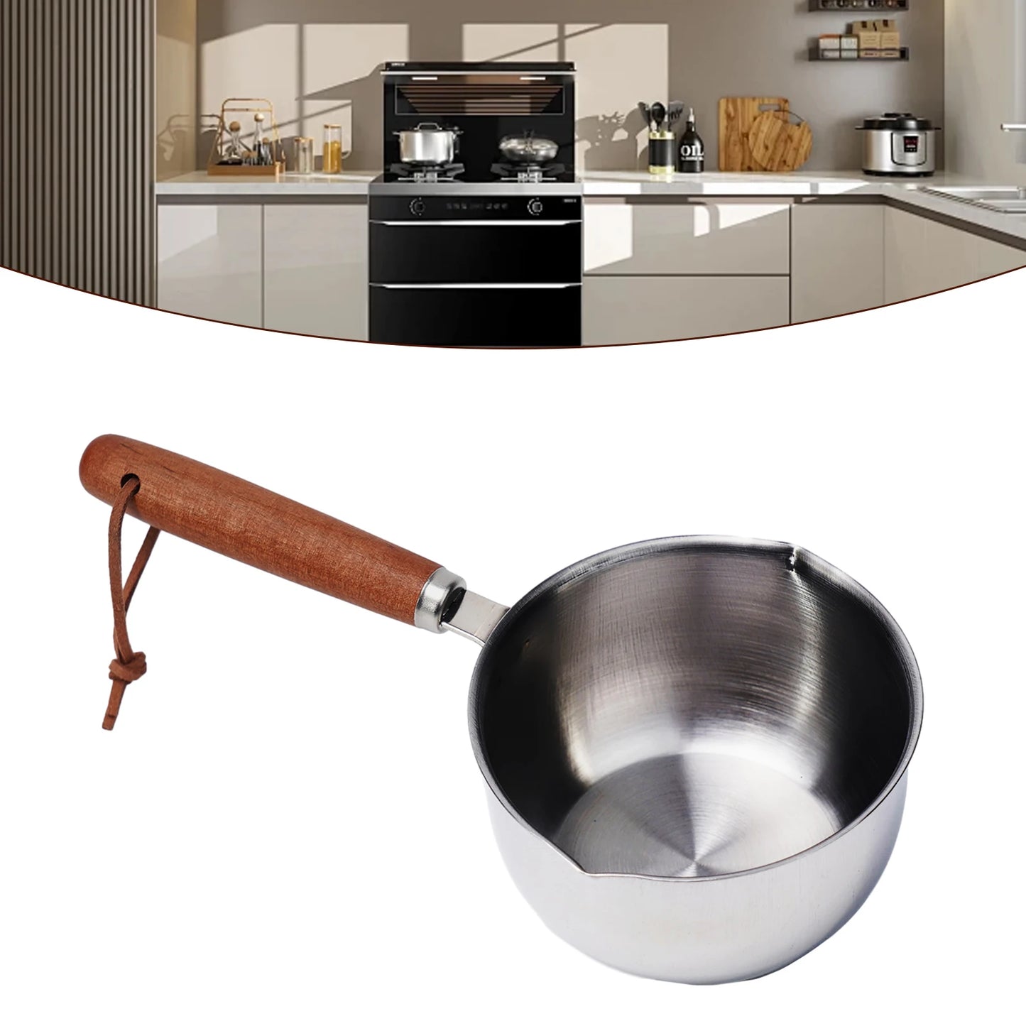 Stainless Steel Hot Oil Pot Milk Sauce Pan