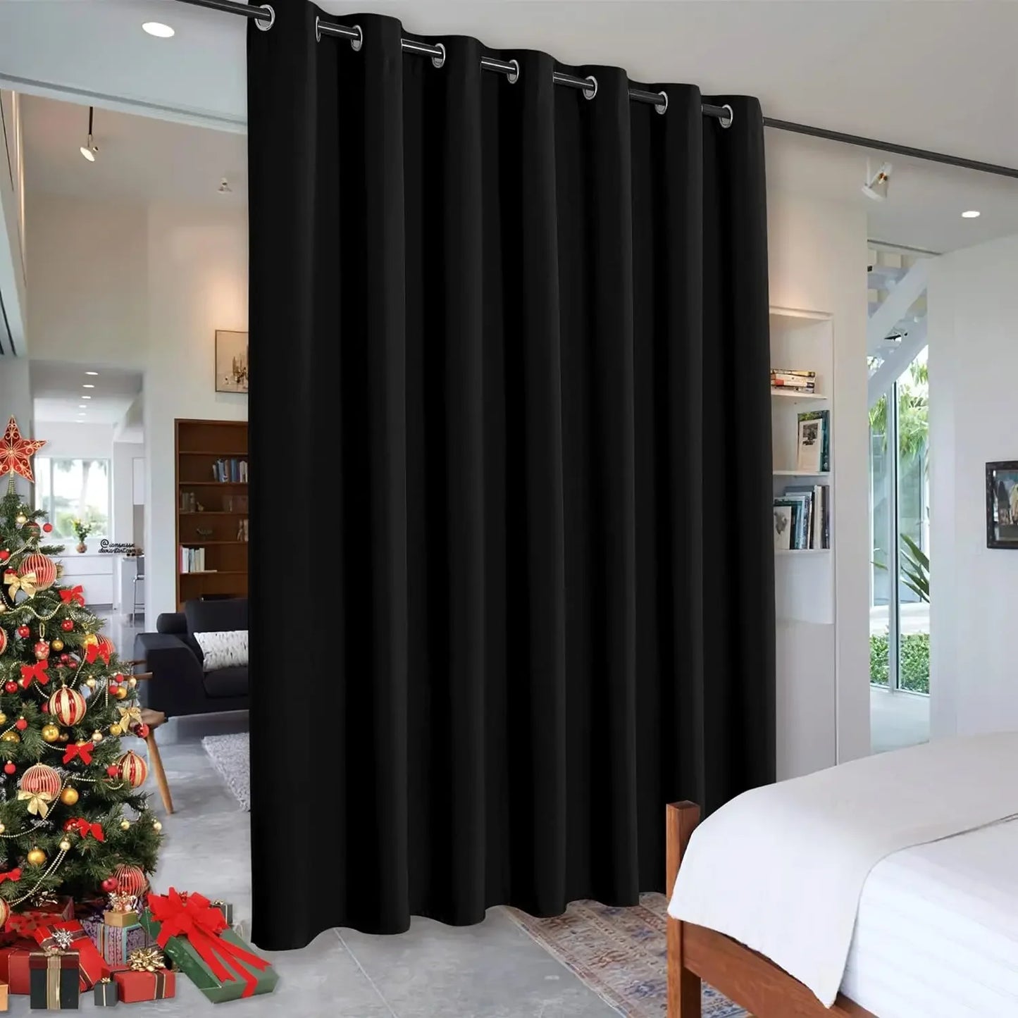 Sliding Glass Door,  Insulated Curtain Screen Ceiling to Floor