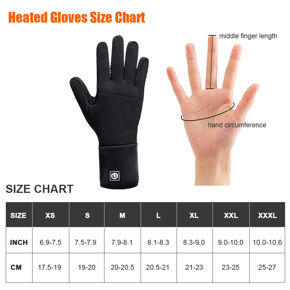 Winter Gloves For Adult Rechargeable Battery  Waterproof