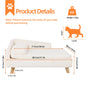 L Shape Dog Sofa Bed Cat Cushion Chaise Stool