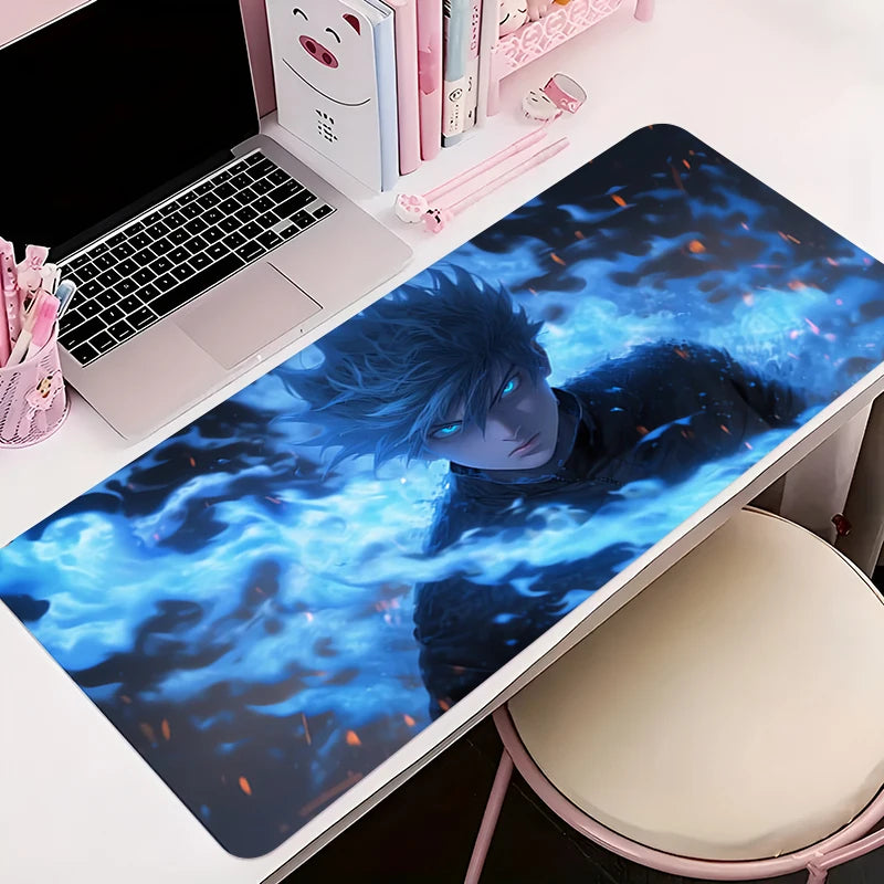 Gamer Desk Mat Anime Boy Mousepads Pc Mouse Pad Office Desk Pads Large Mousepad 90x40 Non-slip Mouse Mats For Computer Gift XXL