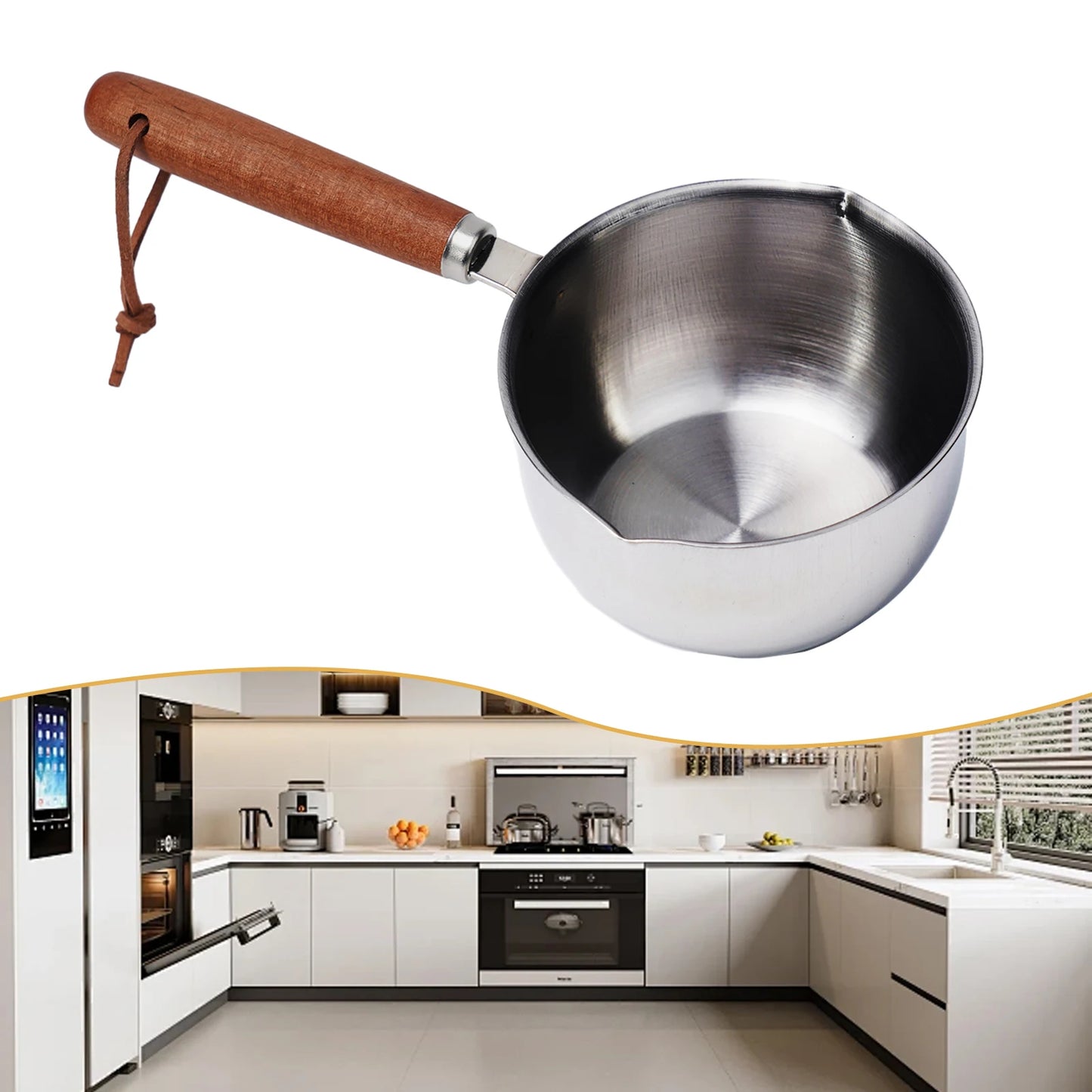 Stainless Steel Hot Oil Pot Milk Sauce Pan