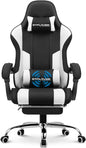 Gaming Chair, Computer Chair with Footrest, Lumbar Support,