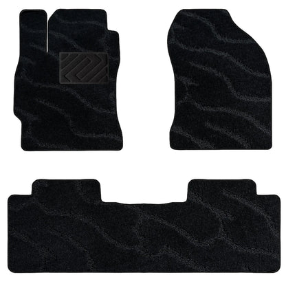 Car Floor Mats for Toyota Corolla Sedan 2014-2024,Premium All Weather Anti-Slip Carpet Rugs,Front and Rear Carpeted 3-Piece C