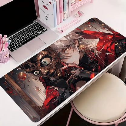 Gamer Desk Mat Anime Boy Mousepads Pc Mouse Pad Office Desk Pads Large Mousepad 90x40 Non-slip Mouse Mats For Computer Gift XXL